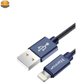 تصویر کابل تبدیل USB به لایتنینگ هانروکس مدل C80 طول 1 متر کد 22 54892