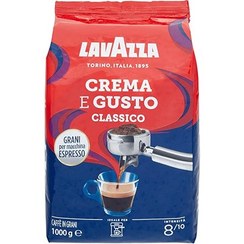 تصویر قهوه دانه لاوازا کرما ای گوستو کلاسیک ۱ کیلوگرم 