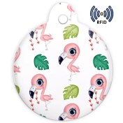 تصویر تگ NFC طرح جاکلیدی مدل فلامینگو 