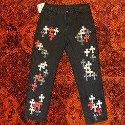 تصویر شلوار جین Chrome Hearts A+++ Chrome Hearts Cross Pants