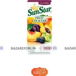 تصویر آبمیوه طبیعی هفت ميوه 200 سی سی سان استار - بازار فوری Sunstar Seven Fruit Natural Juice 200cc