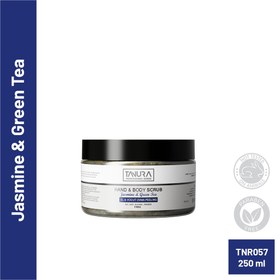 تصویر اسکراب گل یاس و چای سبز تنورا 