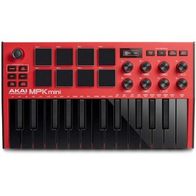 تصویر میدی کیبورد AKAI MPK mini MK3 Red 