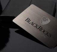 تصویر کارت ویزیت فلزی blackRocks 
