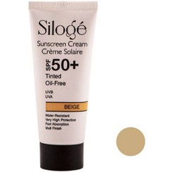 تصویر کرم ضد آفتاب رنگی سیلوژه فاقد چربی +spf50حجم 40 ميلی ليتر(بژ) Siloge Sunscreen Oil Free SPF 50+ Teinte B