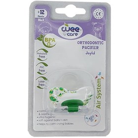 تصویر پستانک ارتودنسی سایز 2 وی کر کد P122 مناسب کودکان 6 تا 12 ماه Wee Care Orthodontic Pacifier Size 1 Code P122