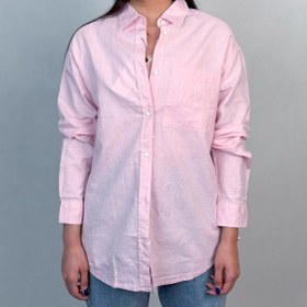 تصویر شومیز لینن صورتی 