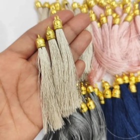 تصویر منگوله سر تسبیح کرمی کد1(10عددی) 