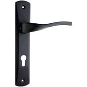 تصویر قفل و دستگیره پلاک مشکی - اتاقی 