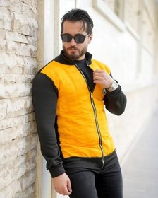 تصویر کاپشن مردانه مدل sorena (زرد) 