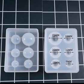 تصویر قالب سیلیکونی گوی ۶ عددی 