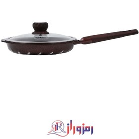 تصویر تابه تک دسته گرانیتی لایف اسمایل مدل FLCM4F سایز 24 Life Smile FLCM4F 24 Non stick Frying Pan