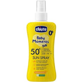 تصویر اسپری ضد آفتاب نوزاد دارای SPF50 حجم 150میلی لیتر چيکو ا Chicco SPF50 Sunscreen Spray 150 ml Chicco SPF50 Sunscreen Spray 150 ml