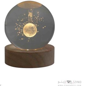 تصویر گوی کریستال 6سانت پایه چوبی کدP-2- یک عدد 6 تایی (فروش عمده) 