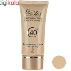 تصویر کرم پودر مدیسان سری Oily/Irritated Skin مدل Foundation Effect No 0 حجم 30 میلی لیتر 