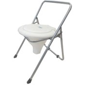 تصویر توالت فرنگی تاشوکلافدار (قیف ته باز) کابوک کد k201 - رنگ:سفید 