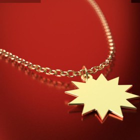 تصویر آویز ساعت طلا 18 عیار زنانه مدوپد مدل ستاره کد CA15638 