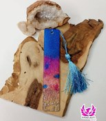 تصویر بوکمارک صدفی رویایی با ورق نقره رزینی 