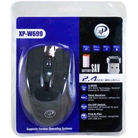 تصویر ماوس وایرلس ایکس پی مدل W699 ا XP Products W699 Wireless Mouse XP Products W699 Wireless Mouse