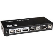 تصویر کی وی ام سوئیچ 2 پورت DisplayPort اتوماتیک کی نت K.NET K-SWDPK402 K.NET K-SWDPK402 KVM switch 2 port DisplayPort automatic