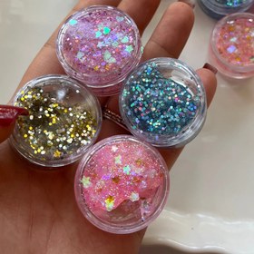 تصویر گلیتر ژله ای صورت و بدن و مو پری دریایی اورجینال glitter