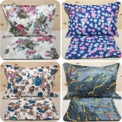 تصویر روبالشی نخی لبه دار پنبه دوزی شده ۲ عددی 