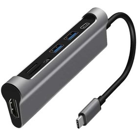 تصویر هاب 6 پورت USB-C جی سی پال سری Linx مدل JCP6217 