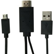 تصویر کابل تبدیل MHL به HDMI طول 2 متر MHL to HDMI