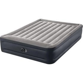 تصویر تخت بادی دونفره بالش دار جدید اینتکس مدل Deluxe Pillow Rest تولید 2023 intex 64136