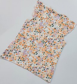 تصویر تیشرت دخترانه طرح گل گلی 