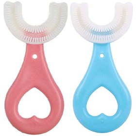 تصویر مسواک چرخشی U-shaped دایناسور Little Wallaby 28004:Toothbrush and gum massager code