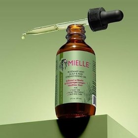 تصویر روغن ضد ریزش مو رزماری و نعناع میله MIELLE حجم 59 میل اصل Mielle Rosemary Mint Scalp & Hair Strengthening Oil - 59 ml