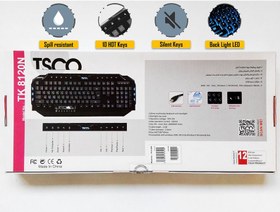 تصویر کیبورد حروف فارسی تسکو TSCO TK 8120N Keyboard 