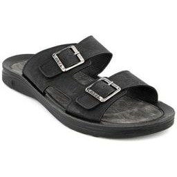 تصویر دمپایی سیاه مردانه Slipper مردانههان Double Backle 33300 Muya 