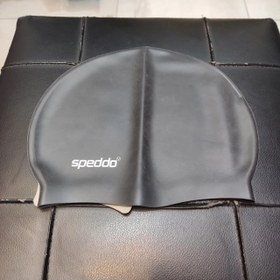 تصویر کلاه شنا سیلیکونی ابرنگی speedo در ۸ طرح - سفید 