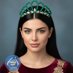 تصویر تاج یلدایی، تاج مرواریدی - رنگ مورد نظر در توضیحات سفارش ثبت شود. 