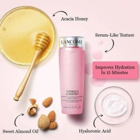 تصویر تونر آبرسان و نرم کننده پوست کانفورت لانکوم Lancôme Tonique Confort Re Hydrating Comforting Toner with Acacia Honey