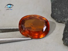 تصویر نگین گارنت هسونیت طبیعی 7.2 قیراط 