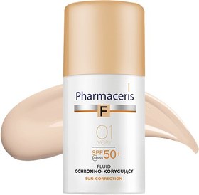 تصویر بی بی کرم فلوئید ضد آفتاب فارماسریز شماره 01 Ivory حجم 30میل 