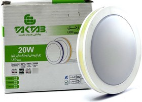 تصویر چراغ پنلی 20 وات توکار سایزشو تکتاب مدل زحل (Frameless Panel Light ) 