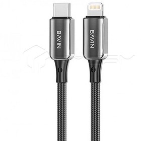 تصویر کابل شارژ باوین مدل Cb250 تایپ سی به آیفون PD Bavin charging cable model Cb250 type C to iPhone PD