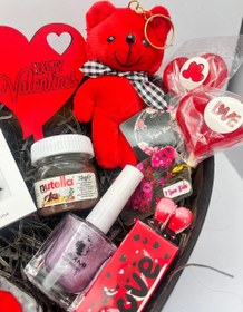 تصویر باکس اقتصادی دخترانه پک انگشتر قلبی زیبا هدیه تولد 