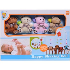تصویر آویز تخت کودک مدل Happy Shaking Bell 