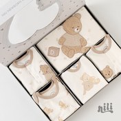 تصویر 13 تکه نیلی طرح مکعب 