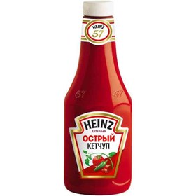 تصویر سس کچاپ تند روسی هاینز HEINZ TOMATO KETCHUP گوجه فرنگی 800 میل 