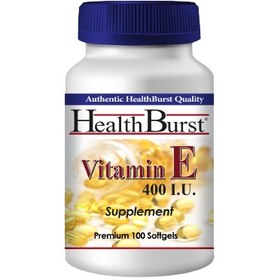 تصویر ویتامین ای 400 هلث برست - 100 عددی VITAMIN E 400 HEALTH BURST