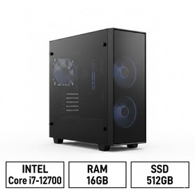 تصویر کامپیوتر کامل اسمبل شده i7 نسل 12 با رم 16GB و SSD 512 