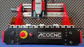 تصویر دستگاه CNC رومیزی دقت بالا مدل AcoCNC-4AL360 