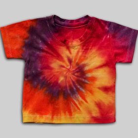 تصویر تیشرت تای دای (شیبوری) اسپیرال children's tie dye clothing