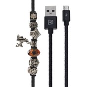 تصویر کابل تبدیل USB به microUSB ریمکس مدل RC-058M طول0.5 متر 